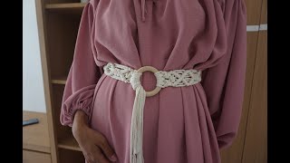 DIY Macrame Belt || macrame belt tutorial || diy macrame