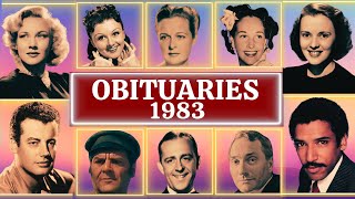 Deaths in 1983s Part 02 OBITUARIES TV