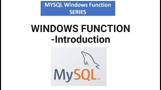 What is MySQL Window Functions | SQL Window Functions | MySQL Window Functions tutorial
