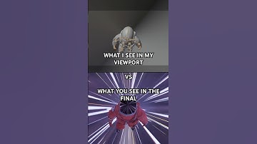 What I see in my viewport vs what you see in the final render #vfx #blender #3d #cgi #render