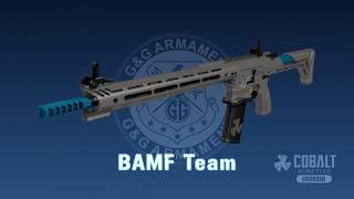 G&G Cobalt Kinetics Licensed BAMF TEAM AR15 Airsoft AEG Training