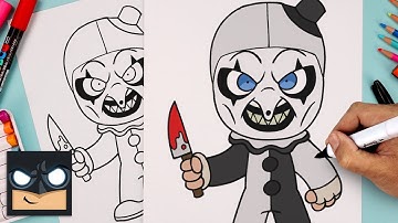 How To Draw Art the Clown 🤡 The Terrifier