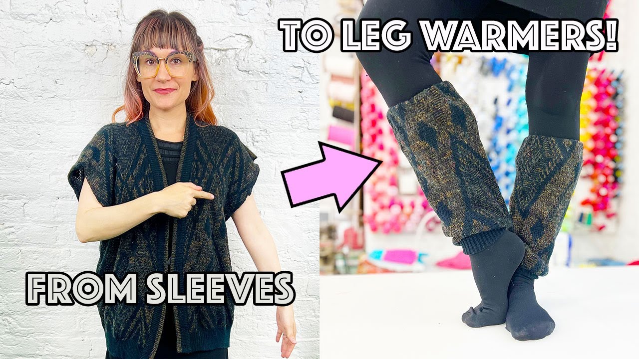 Sweater Upcycle! How To Make Easy And Cozy DIY Leg Warmers! 