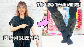 Sweater Upcycle! How To Make Easy And Cozy DIY Leg Warmers!