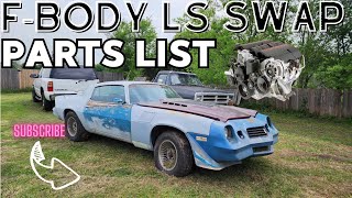 LS Swap 19701981 Camaro Parts List