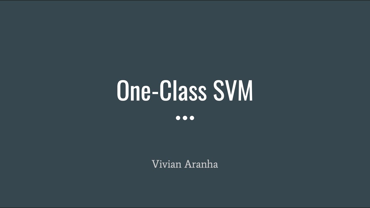 Part 22: One-Class SVM Implementation in Python - YouTube