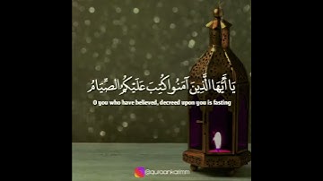 يا أيها الذين آمنوا كتب عليكم الصيام للقارئ پيشه وا قادر الكردي| حالات واتس انستجرام