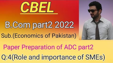 Paper Preparation of ADC part2/B. Com part2 2022/Economics of Pakistan /Q:4 for P. U/S. U/G. U