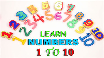 Learn Counting Numbers from 1 to 10 for Kids with Play Doh