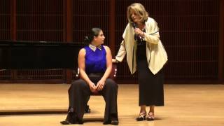 RENEE FLEMING Shepherd School Master Class - Allegra De Vita, mezzo-soprano