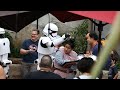 Storm Trooper plays prank in Galaxy's Edge - Disney World