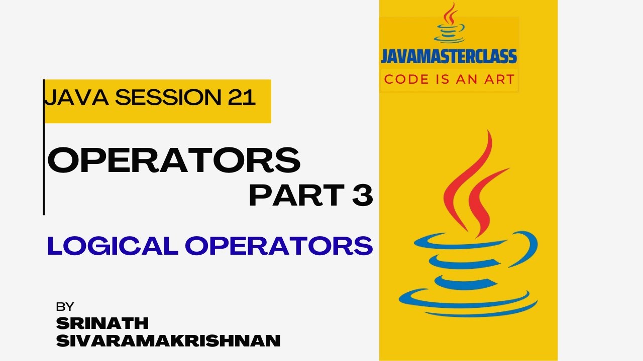Java Session 21 Logical Op - YouTube