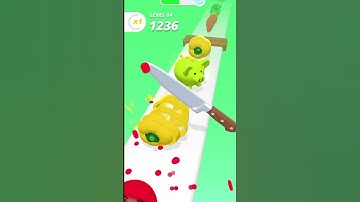 perfect slices Level 14 - gameplay walkthrough | slice cutting game | chop game #shorts #game