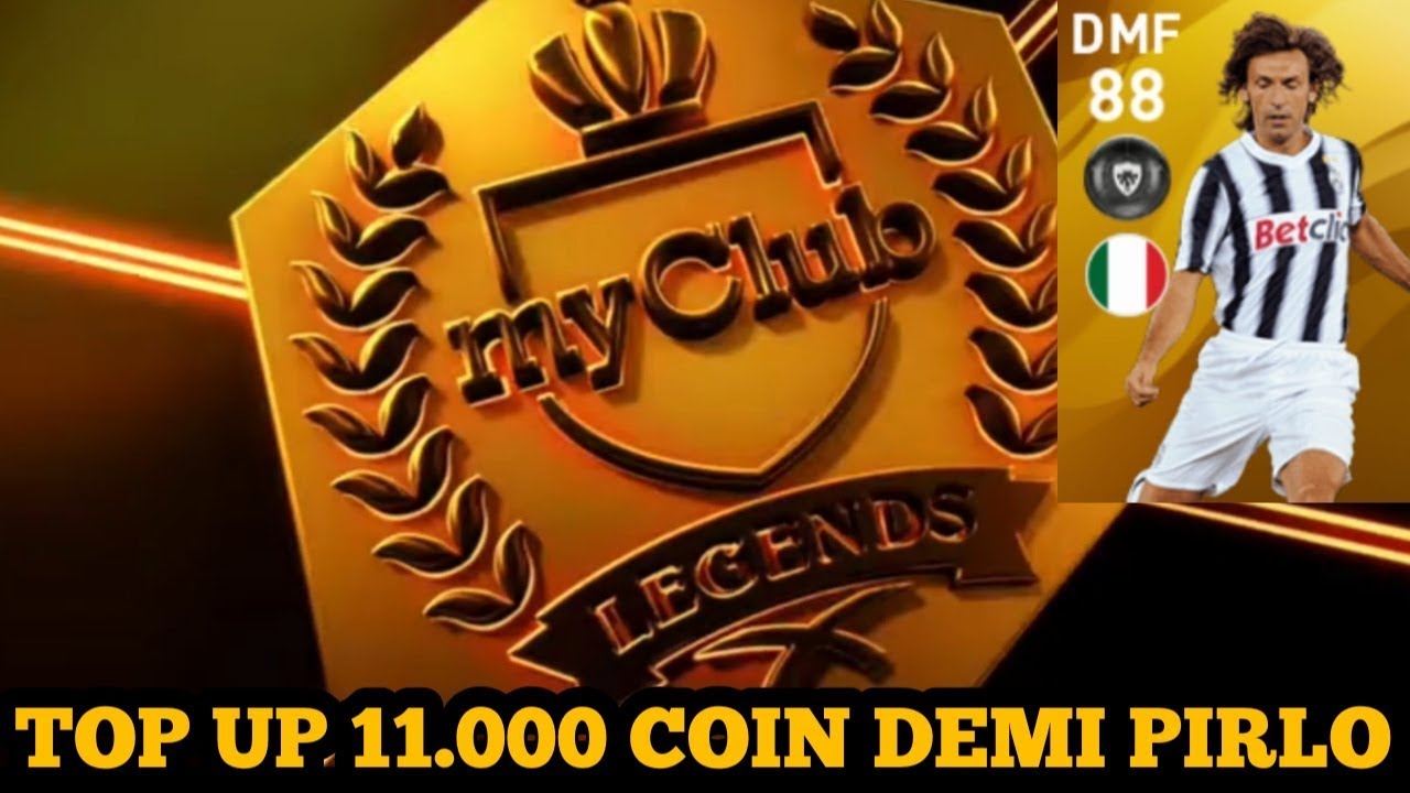 TOP UP 11000 KOIN DEMI PIRLO !!! PES 2020 MOBILE - YouTube