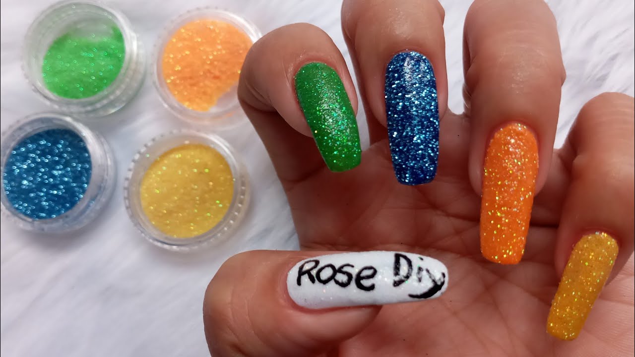 ✨How To Use Loose Glitter (How To Apply Fine & Chunky Glitter On Natural  Nails) - femketjeNL 