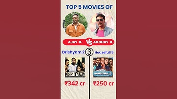 Ajay Devgan vs Akshay Kumar Full Comparison Video