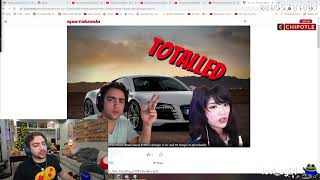 Mizkif compares his R8 and makes fun of Ludwig's car