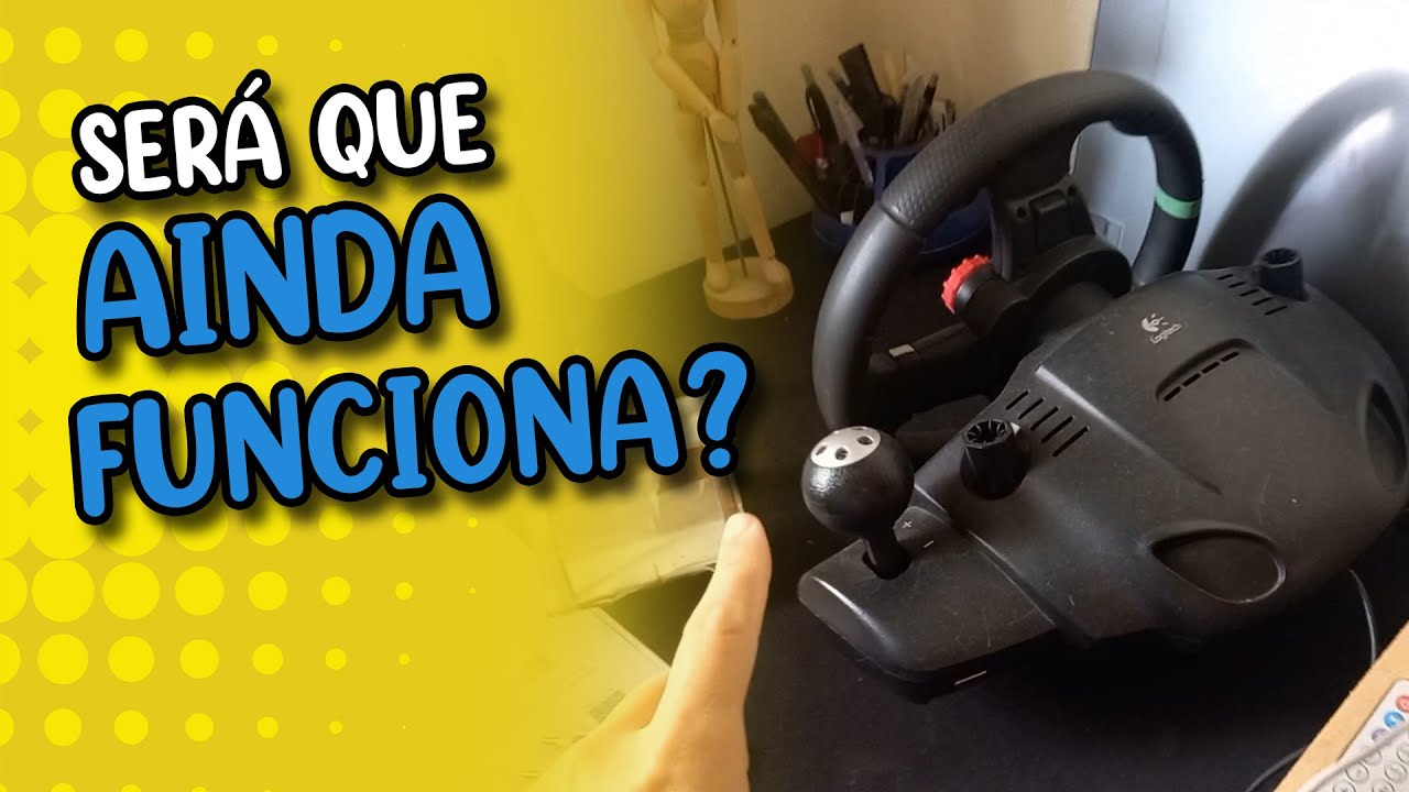 ANÁLISE VOLANTE LOGITECH DRIVING FORCE GT + GAME PLAY - 2023 