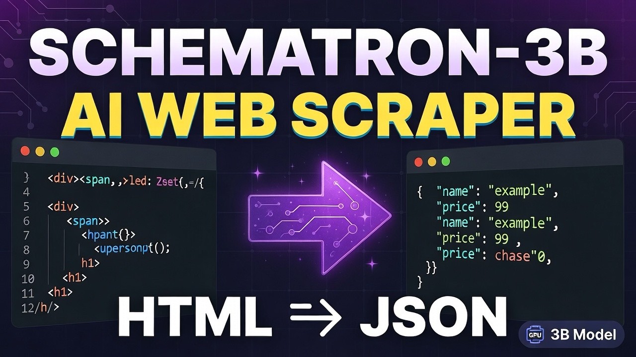 Schematron-3B: The Best Local AI Model for Web Scraping (Setup & Demo)