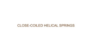 STRENGTH N6 - CLOSE-COILED HELICAL SPRINGS (PREVIEW)