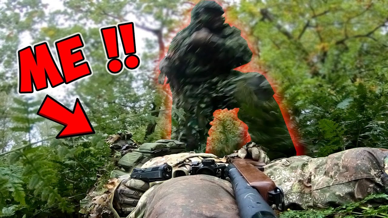 Ghillie Suit So Good I Was Almost STAMPED On !!! (Airsoft BB Sniper)