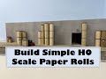 Model rolls of carboard in HO or N scale!  Simple project for a paper industry on your Model RR thumbnail