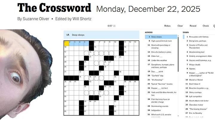 NYT Crossword - Monday December 22