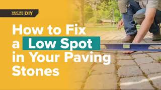 How to Fix a Low Spot in Your Paving Stones (Timelapse)