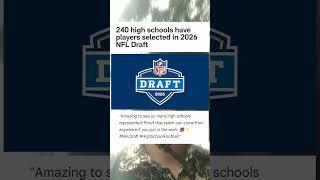 240 high schools have players selected in 2026 NFL Draft #sports #news
