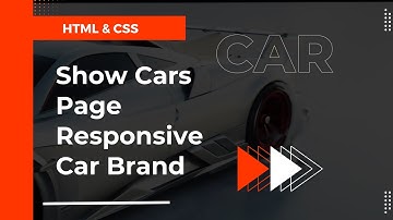 Responsive Brand | Show Car Page | Building a Car Website from Scratch | HTML, CSS & Modern Styling