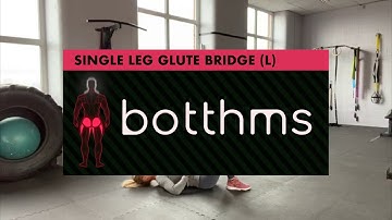 Single Leg Glute Bridge (L) with botthms Resistance Band – Booty Band Exercises botthms.com