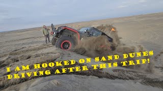 TRYING TO JUMP THE JEEP! Moses Lake Sand Dunes. The park is HUGE!! New favorite place to go??