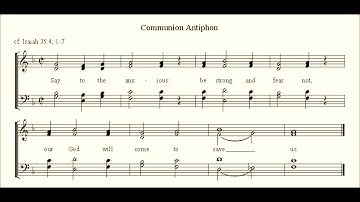 Third Sunday of Advent Communion Antiphon (Simple Choral Gradual)
