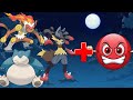 Pokemon mega lucario snorlax  infernape had a angry  mode  all pokemon angry mode pokemon