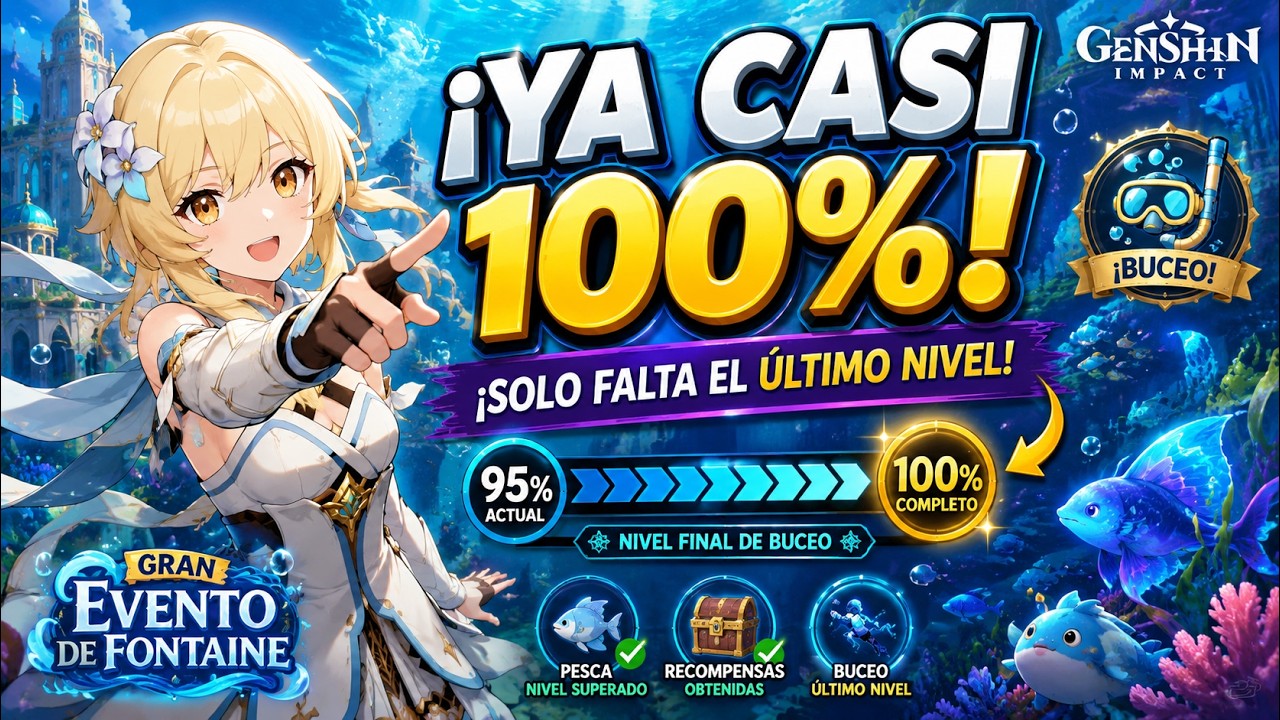 ¡Ya Casi Terminamos el Evento de Fontaine! 🌊 Solo Falta el Último Nivel de Buceo | GIViVo 20260712