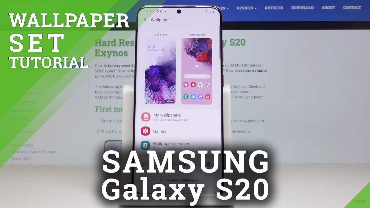 How To Change Wallpaper On Samsung Galaxy S Youtube