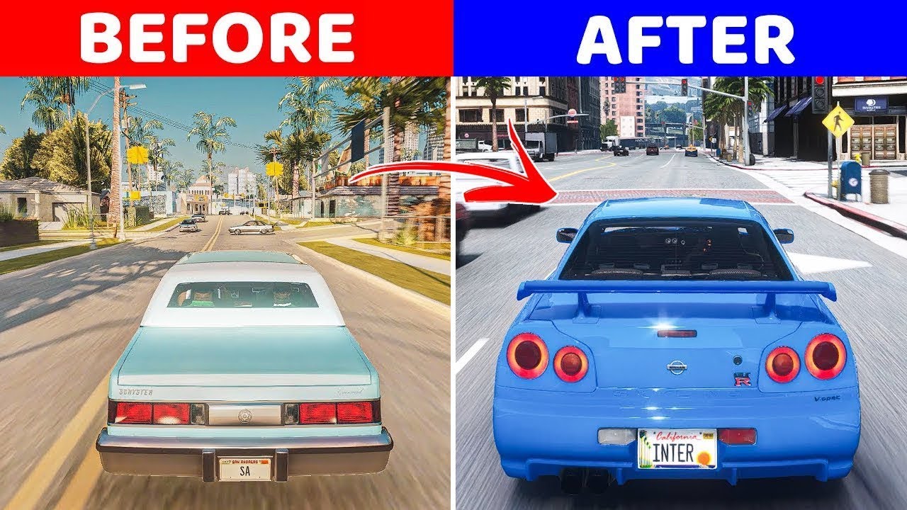 How To GTA San Andreas High Graphics Mod For Low End Pc 2GB RAM - YouTube