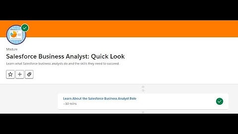 Salesforce Business Analyst: Quick Look || Salesforce Trailhead || Salesforce Business Analyst Role