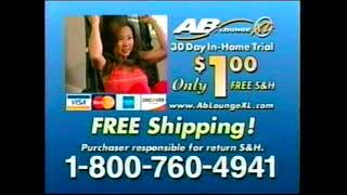 Ab Lounge XL Workout 2006 Commercial #workout #viral #tv #vhs #exercise #abs #funny #sweat #spandex