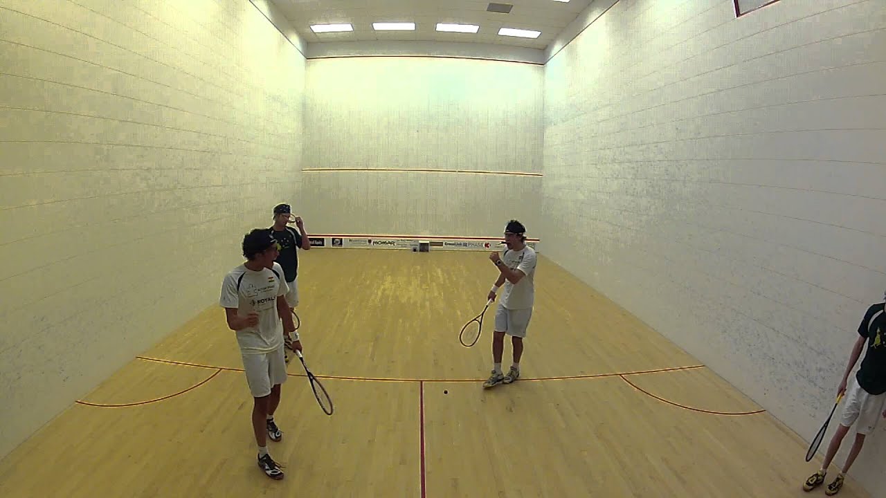 2014 PDC Cup - Mathur/Badan def. Mudge/Gould - Final Rally - Doubles Squash