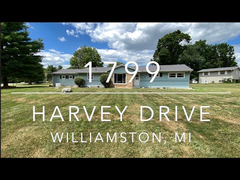 1799 Harvey Dr, Williamston, MI home video tour