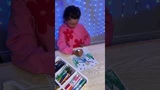 Elsa coloring page finished by our quality assurance team