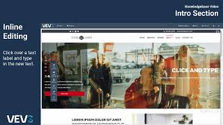 How To Customize Your Websites Intro Section With Vevs Website Builder - Step-By-Step Tutorial