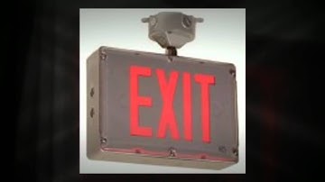 Battery Powered Exit Sign