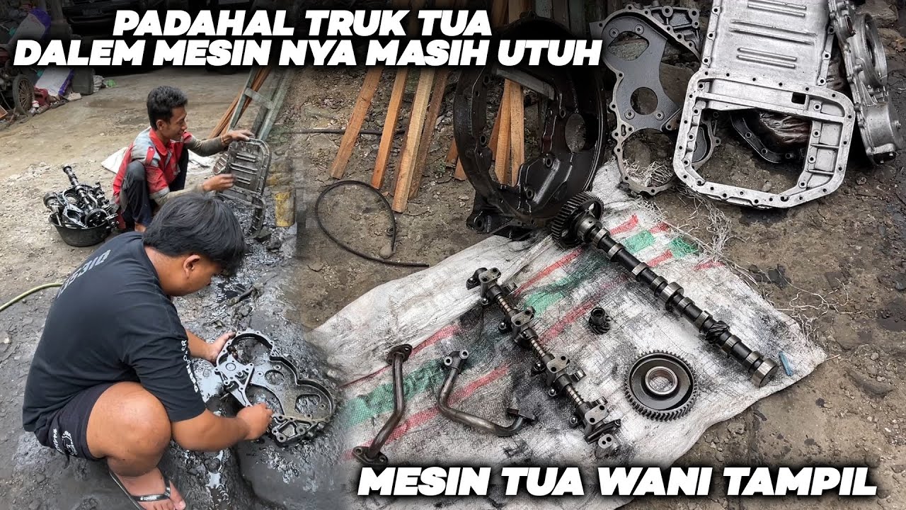 BEGINI ISI DALEM MESIN TRUK TUA‼️ MUMPUNG MESIN TRUK TURUN DI BERSIHKAN SEMUA