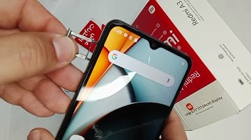 How to Input SIM Card on Redmi A3 - Insert nano SIM Card