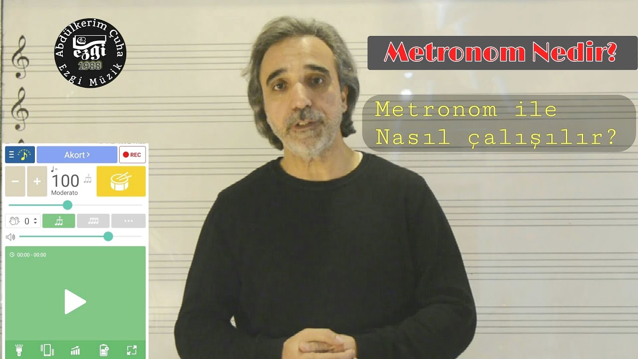DERS 7 Metronom nedir metronom ile nasıl çalışılır.
