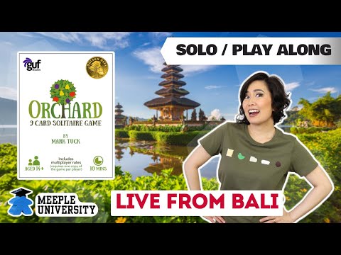 Orchard 9 Card Solitaire Game🍎🍐 - Live Playthrough Board Game and Giveaway