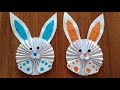 Kağıttan Basit Tavşan Yapımı - Çocuklar İçin Kolay El Becerileri / How to Make a Paper Easy Bunny