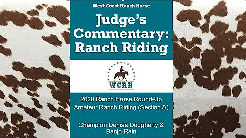 Judge's Commentary - Amateur A Ranch Ranch Riding ...